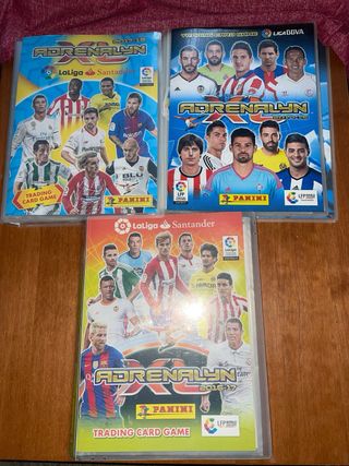 Lote 3 Libros Cromos Fútbol Adrenalyn