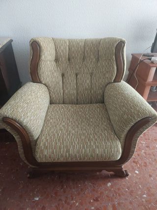 2 Sillones Madera Maciza