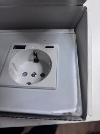 Enchufe Pared Doble USB C 20W