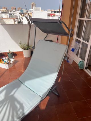 Set 2 Tumbonas Plegables Naterial con 2 cojines