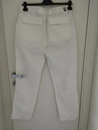 Pantaloni uomo Cape Horn lino cotone bianchi tg.50