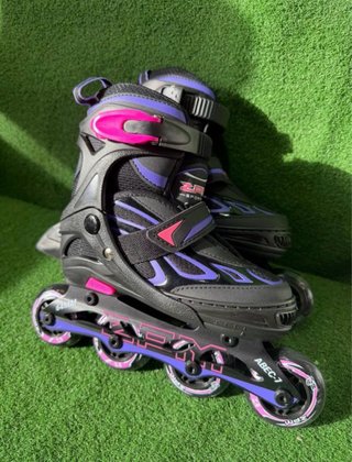Patines en Línea Morados con Luces