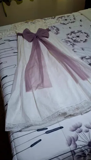 Vestido Pathi Talla 130 Blanco