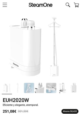 Plancha Vertical Steamone EUH2020W