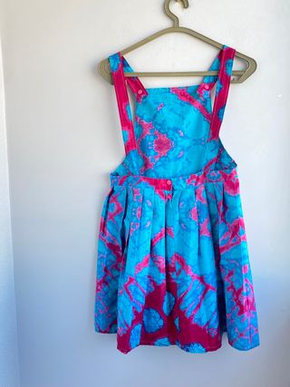 Saia c/alças menina tecido africano Handmade