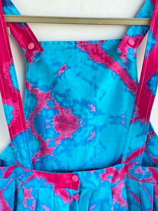 Saia c/alças menina tecido africano Handmade