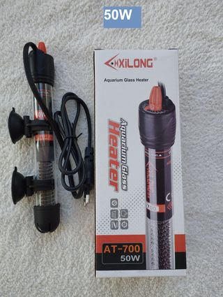 calentador pequeño acuario 50W pecera termostato
