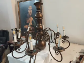 Lámpara de techo clásica bronce