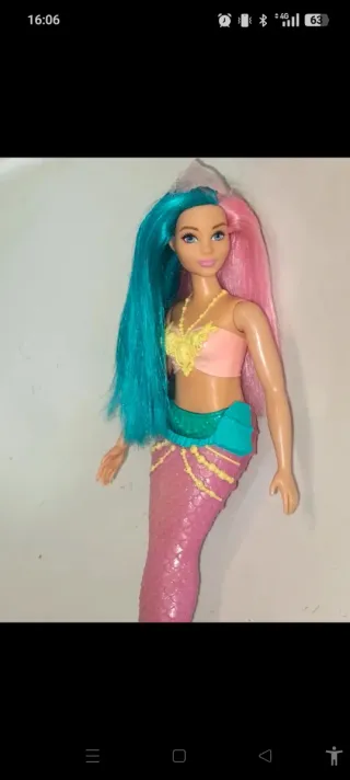 Barbie sirena capelli bicolore