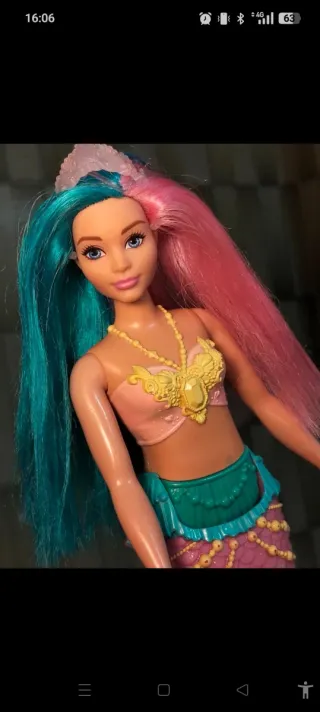Barbie sirena capelli bicolore