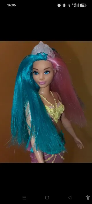 Barbie sirena capelli bicolore