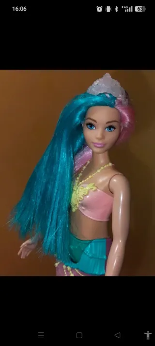 Barbie sirena capelli bicolore