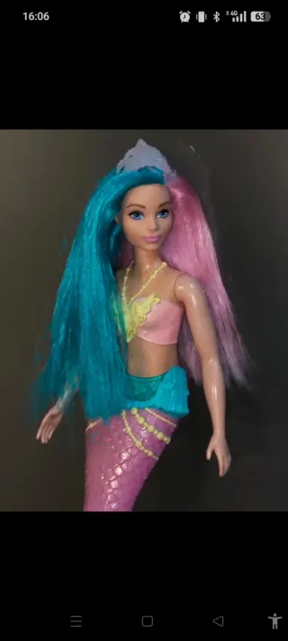 Barbie sirena capelli bicolore