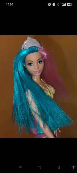 Barbie sirena capelli bicolore