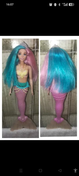 Barbie sirena capelli bicolore