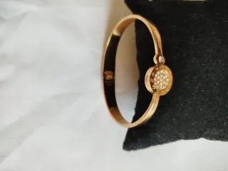 Bracciale rigido zodiaco acciaio dorato