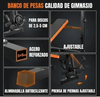 Banco de pesas ajustable
