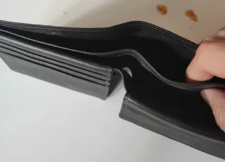 Billetera de caballero negra