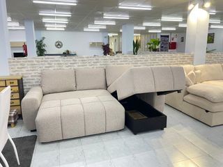 Sofá Cama Beige con Almacenaje - Envio Gratis