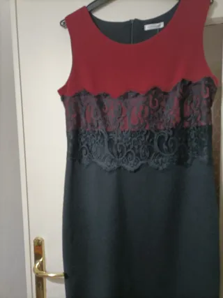 Abito tubino elegante nuovo con pizzo