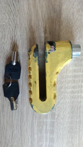 Candado de disco para moto con 2 llaves