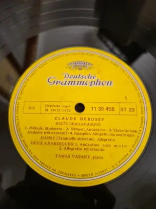 Vinilo Debussy Claro de Luna Tamas Vasary