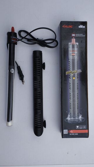 Riscaldatore per acquario 300W x2 con termostato per acquari