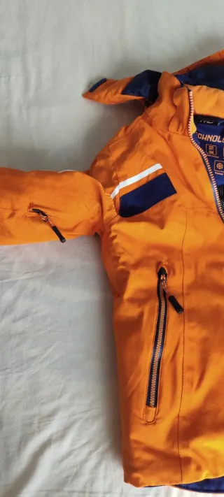 Chaqueta y pantalón de esquí naranja