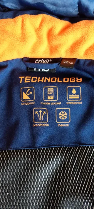 Chaqueta y pantalón de esquí naranja