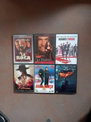 Lote 6 Películas DVD Acción/Aventura