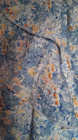 Vestito donna allacciato al collo floreale