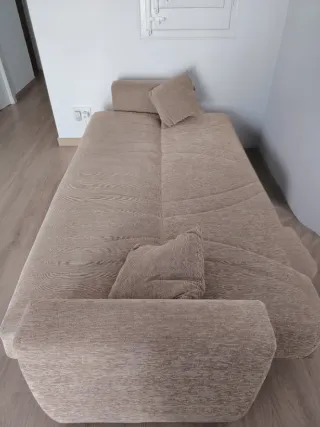 Sofá cama beige tela