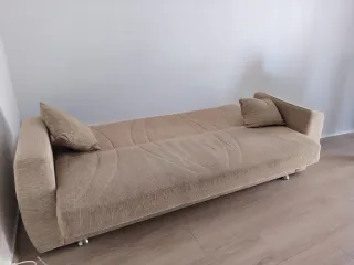 Sofá cama beige tela