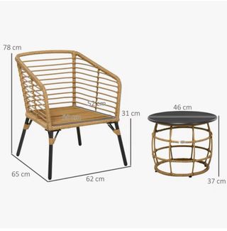 Muebles de exterior ratán y metal