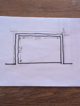 Puerta de garaje de madera