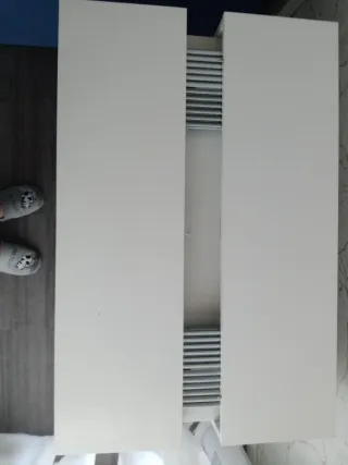 Mesa consola extensible blanca
