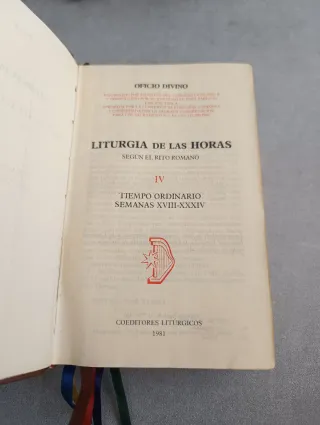 LITURGIA DE LAS HORAS SEGÚN EL RITO ROMANO