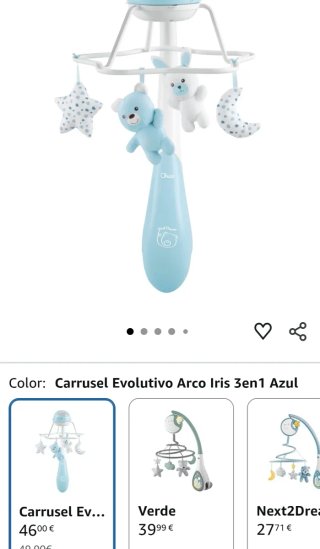 Chicco Carrusel Evolutivo Arco Iris 3en1, Móvil