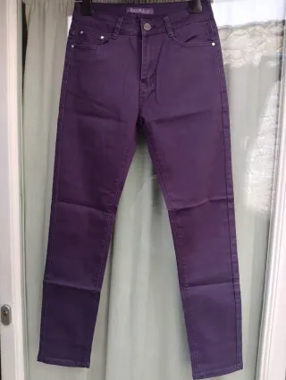 Pantaloni donna Max & Liu viola