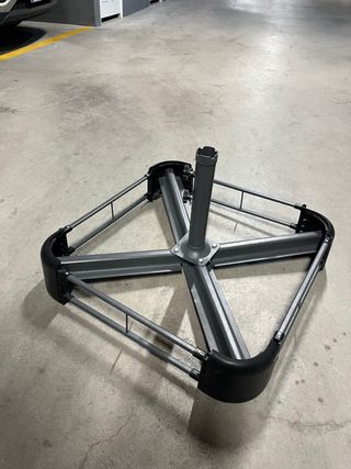 Base para sombrilla de metal y plástico