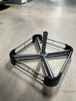 Base para sombrilla de metal y plástico