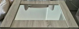 Mueble tv, mesita, espejo, sillón, caja herramient