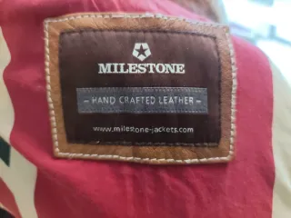 Cazadora Milestone Cuero Marrón