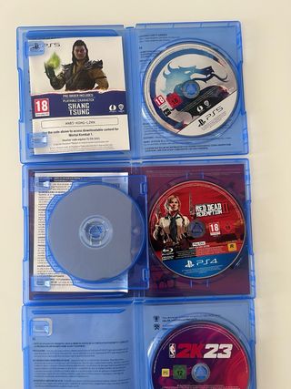 PS5/PS4 Juegos: Mortal Kombat, NBA 2K23, RDR2