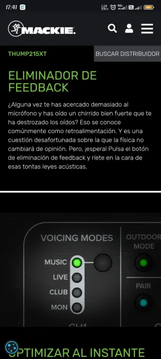 Alquiler Altavoz Mackie Thump215XT 1400W Bluetooth