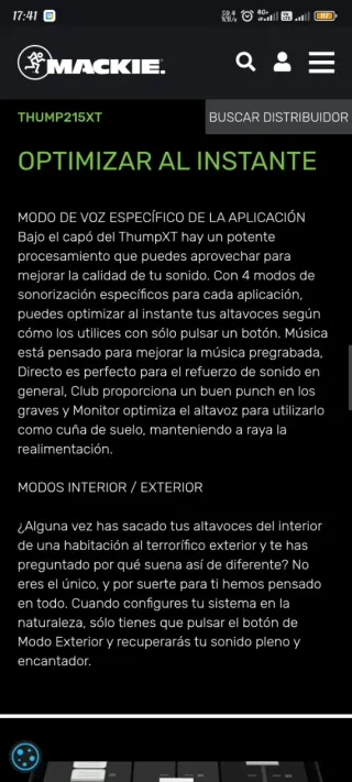 Alquiler Altavoz Mackie Thump215XT 1400W Bluetooth