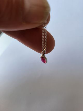 Colgante Rubí Plata 925 a ESTRENAR