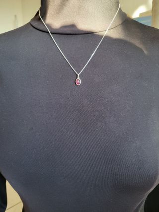 Colgante Rubí Plata 925 a ESTRENAR