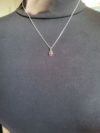 Colgante Rubí Plata 925 a ESTRENAR