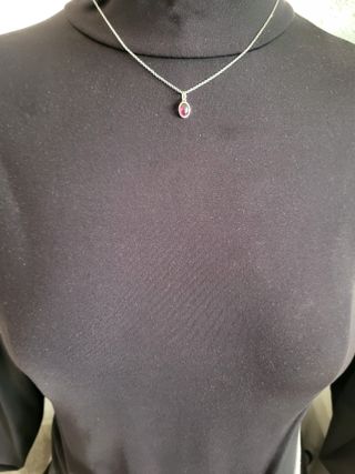 Colgante Rubí Plata 925 a ESTRENAR
